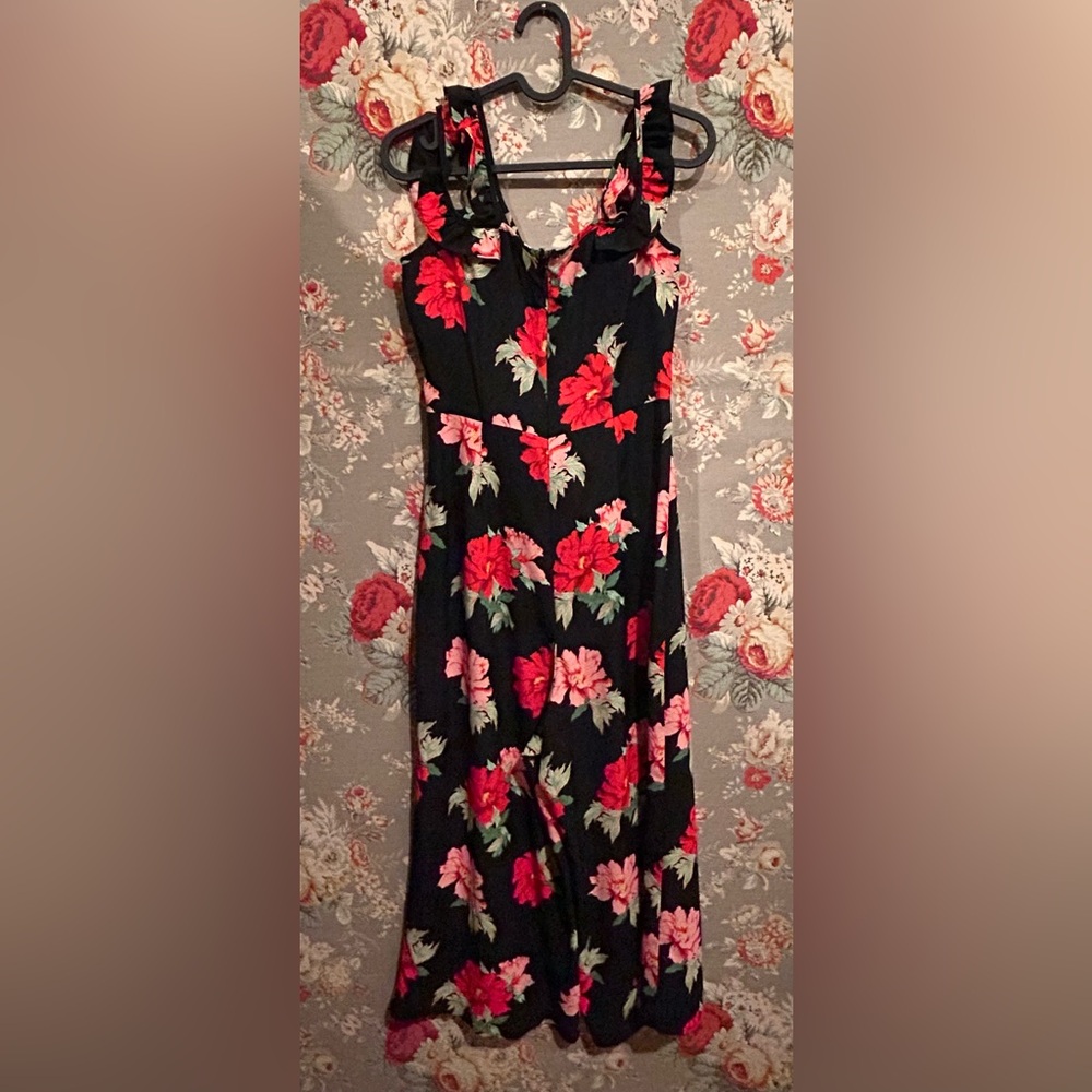 Topshop Floral Jumpsuit